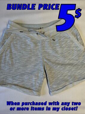 Calvin Klein Terry Knit Grey Shorts SMALL